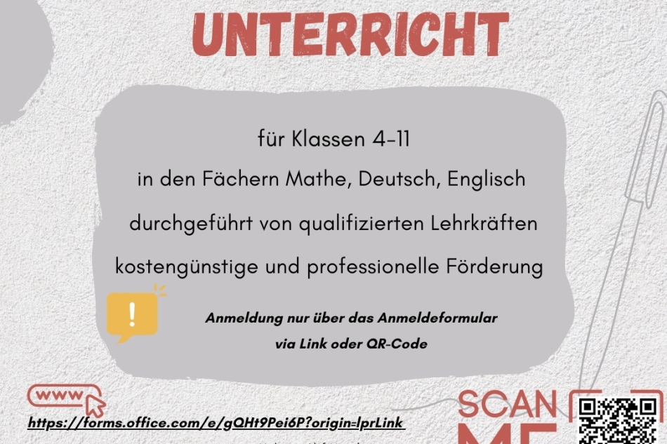 Nachhilfe-Untericht / Ek dersler